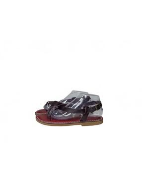 Kino Women's Burgundy Leather Strappy Sandals Size 9 Made in the USA